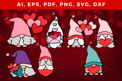 layer valentine Gnome SVG cut file bundle SVG MD JOYNAL ABDIN 