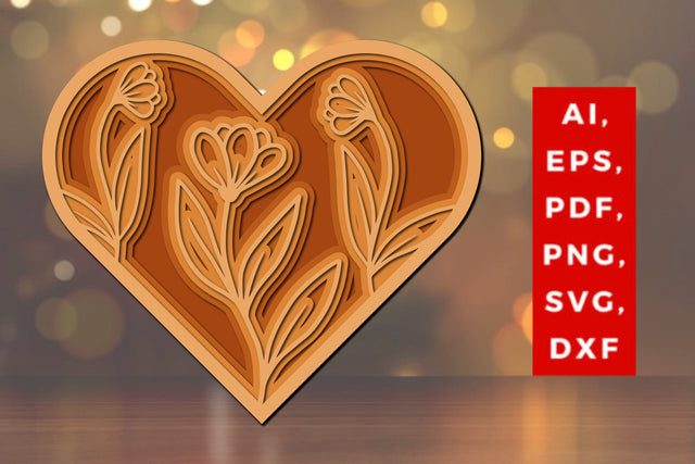 layer valentine heart laser cut file SVG. SVG MD JOYNAL ABDIN 