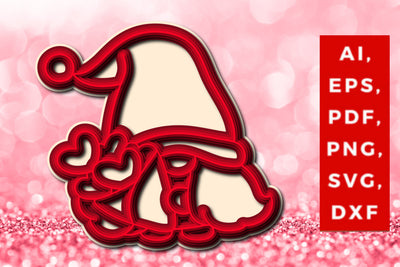 layer Valentines Day Gnomes SVG cut file SVG MD JOYNAL ABDIN 