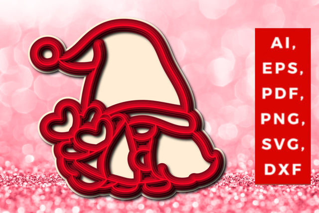 layer Valentines Day Gnomes SVG cut file SVG MD JOYNAL ABDIN 