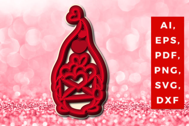 layer Valentines Day Gnomes SVG cut file SVG MD JOYNAL ABDIN 