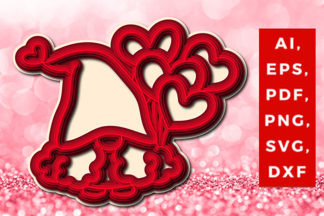 layer Valentines Day Gnomes SVG cut file SVG MD JOYNAL ABDIN 
