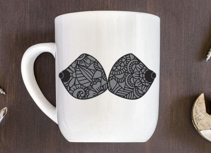 Layered Boobs Mandala Adult SVG Design | So Fontsy SVG Crafting After Dark 