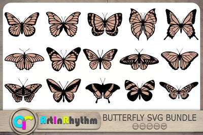 Layered Butterfly Svg Bundle, Butterfly Svg, Butterfly Clip Arts SVG Artinrhythm shop 