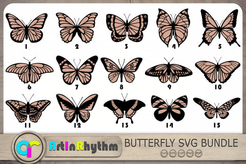 Layered Butterfly Svg Bundle, Butterfly Svg, Butterfly Clip Arts SVG Artinrhythm shop 