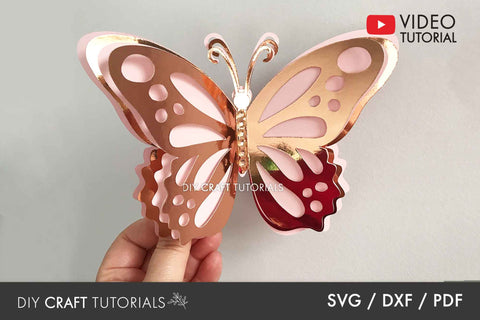 Layered Butterfly SVG SVG DIY Craft Tutorials 