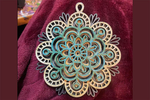 Layered christmas ornaments svg Mandala Christmas decor svg SVG LanaMagDigital 