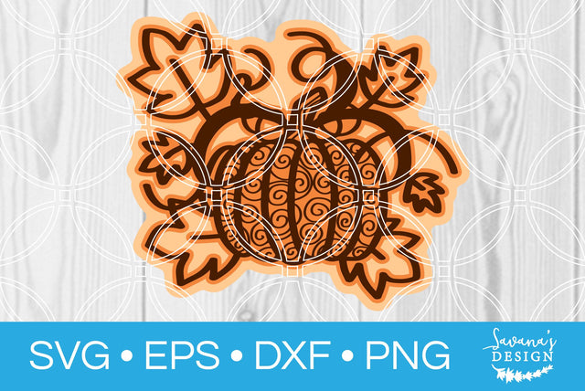 Layered Filigree Pumpkin SVG SavanasDesign 