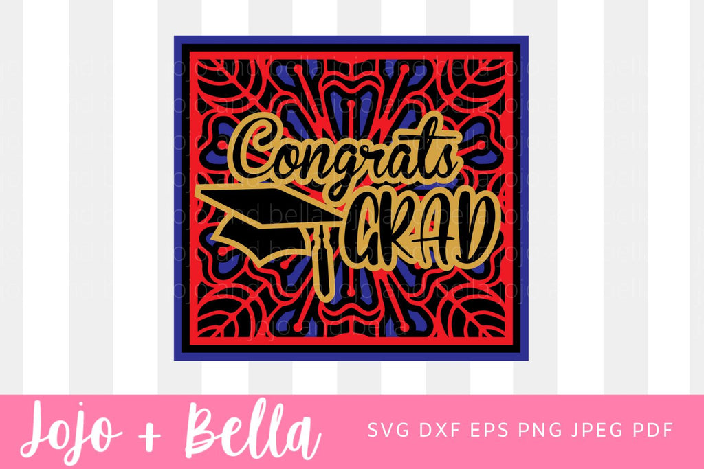 Layered Graduation Svg, Congrats Grad Svg, Graduation Svg, Graduation ...