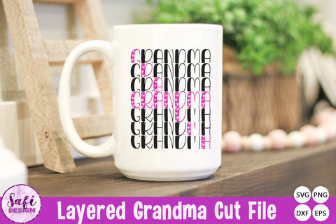 Layered Grandma SVG SVG Safi Design 