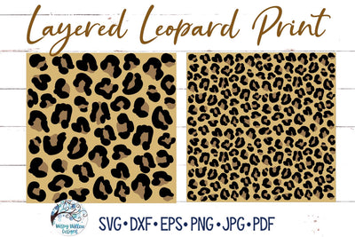 Layered Leopard Print SVGs SVG Wispy Willow Designs 