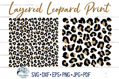 Layered Leopard Print SVGs SVG Wispy Willow Designs 