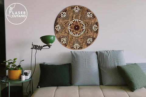 Layered MANDALA Laser Cut and Paper Cut Decoration SVG LaserCutano 