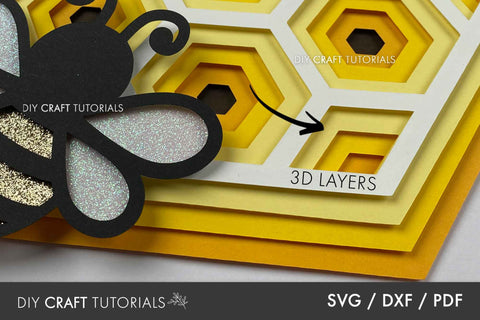 Layered Mandala SVG - Honeycomb SVG DIY Craft Tutorials 