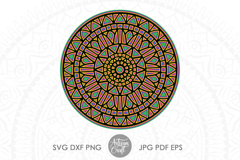 Layered mandala SVG, multi layer mandala SVG Artisan Craft SVG 