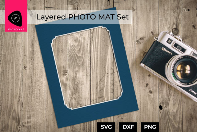 Layered Photo Mat Set SVG Risa Rocks It 