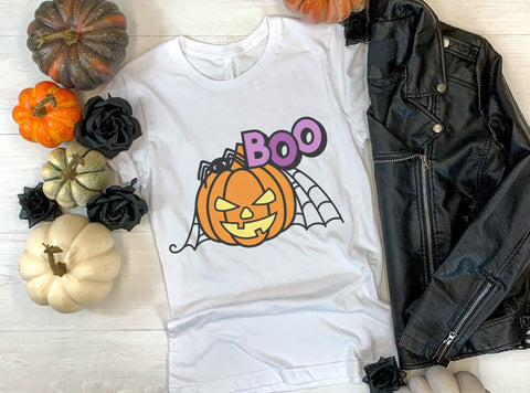 Layered SVG Halloween, Jack O Lantern SVG, Boo Vinyl Craft. - So Fontsy