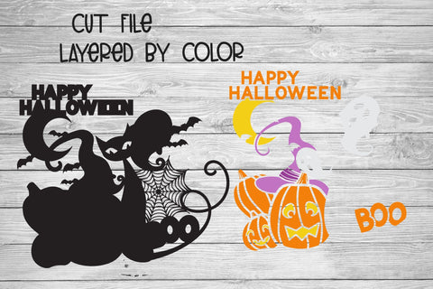 Layered SVG Halloween, Jack O Lantern SVG, Vinyl Craft. SVG Elinorka 
