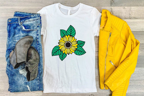 Layered SVG Sunflower, Fall SVG, Layered by Color SVG. SVG Elinorka 