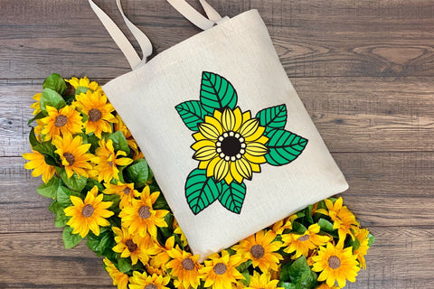Layered SVG Sunflower, Fall SVG, Layered by Color SVG. SVG Elinorka 