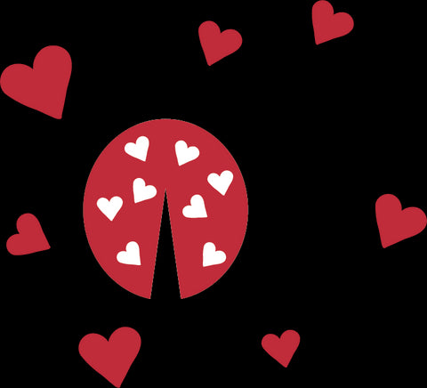 Layered Valentine's Day SVG, Ladybug SVG, Lovebug SVG, "You're my lovebug" in SVG, PNG, EPS, DXF Formats SVG Alexis Glenn 