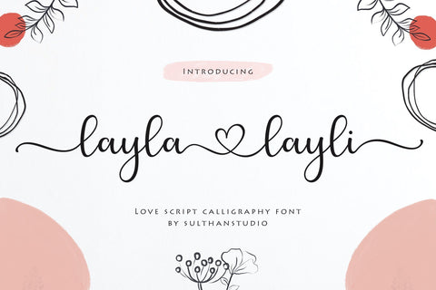 Layla - layli Font Sulthan studio 