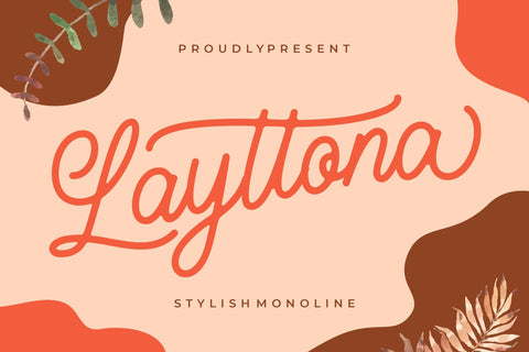 Layttona Stylish Monoline Font Creatype Studio 
