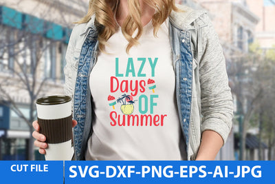 Lazy Days Summer SVG Design SVG BlackCatsMedia 