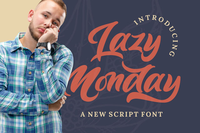 Lazy Monday - Bold Script Font Font StringLabs 