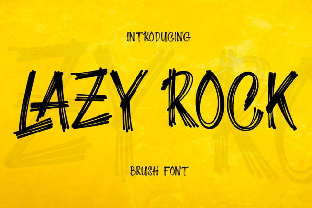 Lazy Rock Font Sakha Design Studio 