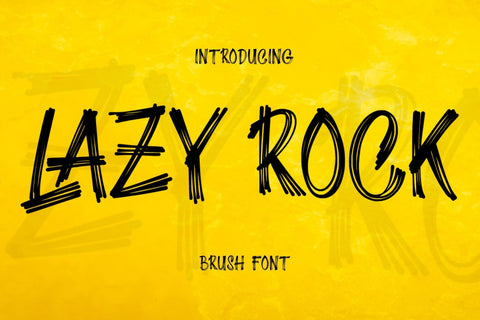 Lazy Rock Font Sakha Design Studio 