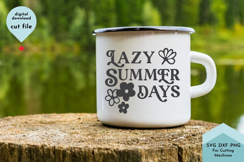 Lazy Summer Days SVG Cut File SVG Lettershapes 