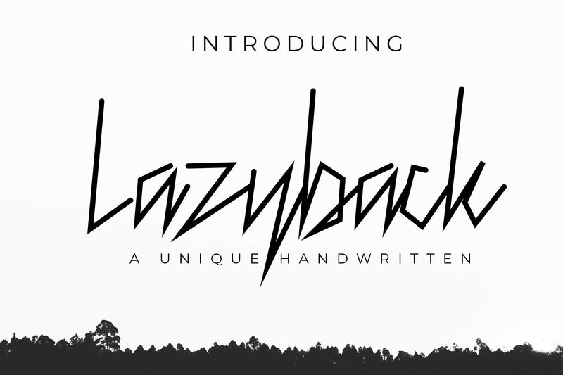 Lazyback - handwritten font Font LetterdayStudio 