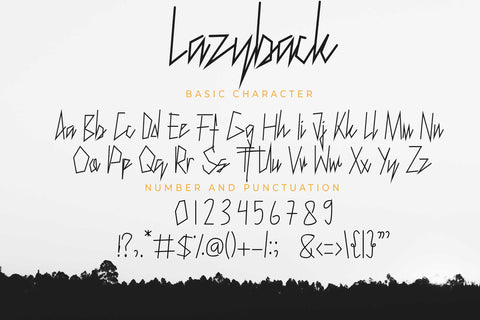Lazyback - handwritten font Font LetterdayStudio 