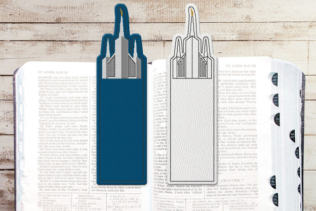 LDS Portland Oregon Temple Bookmark ITH Applique Embroidery Embroidery/Applique DESIGNS Risa Rocks It 