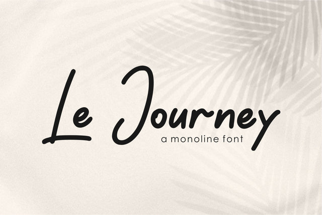 Le Journey Font Qwrtype Foundry 