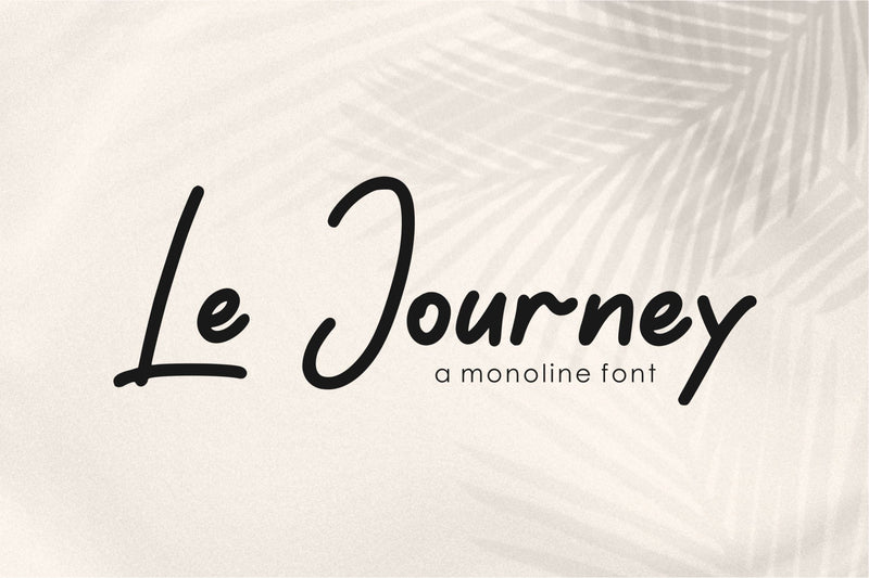 Le Journey Font Qwrtype Foundry 