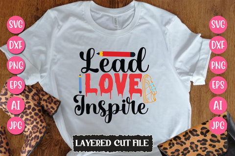 Lead Love Inspire SVG Cut File SVG Newmockups 