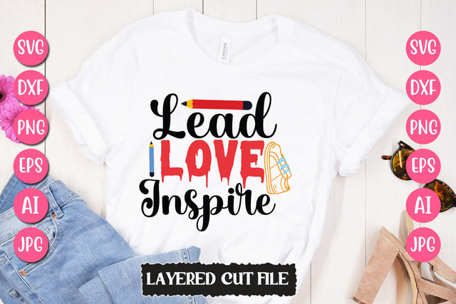 Lead Love Inspire SVG Cut File SVG Newmockups 