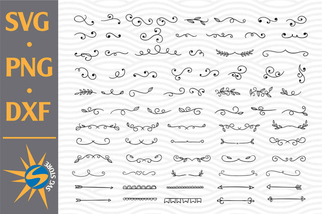 Leaf, Hand Leaf, Divider SVG, PNG, DXF Digital Files Include SVG SVGStoreShop 