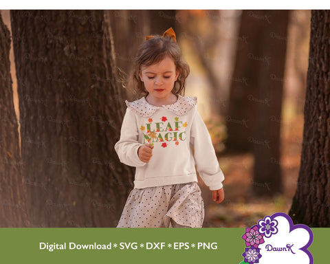 Leaf Magic SVG | Layered Red, Orange, Yellow and Greens SVG DawnKDesigns 