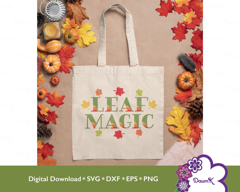 Leaf Magic SVG | Layered Red, Orange, Yellow and Greens SVG DawnKDesigns 