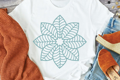 Leaf Mandala SVG Cut File SVG zoellartz 