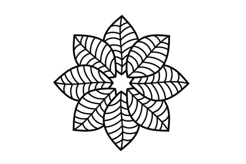 Leaf Mandala SVG Cut File SVG zoellartz 
