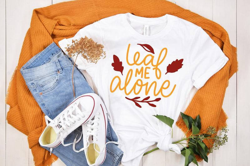 Leaf Me Alone SVG Cut File SVG Ikonart Design Shop 