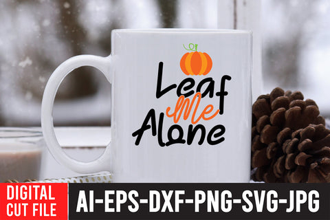 Leaf me Alone SVG Design SVG BlackCatsMedia 