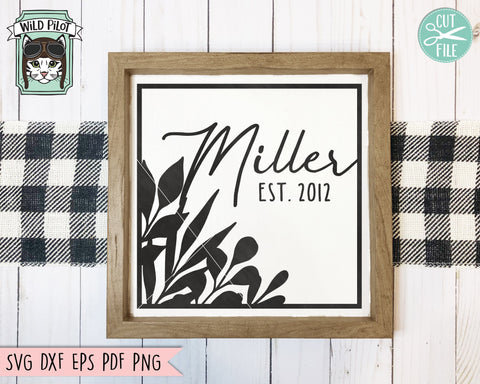 Leaf Monogram Frame SVG Cut File, Leaf Border SVG, Leaves Monogram Frame SVG, Round Monogram Frame SVG, Hexagon Monogram Frame SVG, Leaf Silhouette Monogram Frame SVG SVG Wild Pilot 