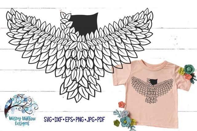 Leaf Owl SVG Cut File SVG Wispy Willow Designs 