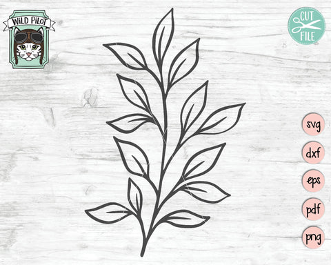 Leaf Set SVG Cut File SVG Wild Pilot 