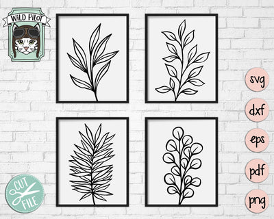 Leaf Set SVG Cut File SVG Wild Pilot 